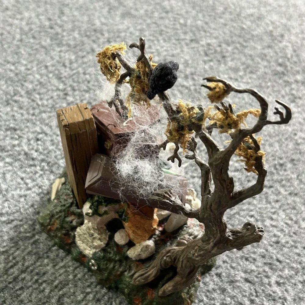 Department 56 Halloween Coffin Tree Miniature Multicolor Battery Operated Decor